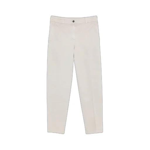 Elastic-Waistband Straight-Leg Trousers