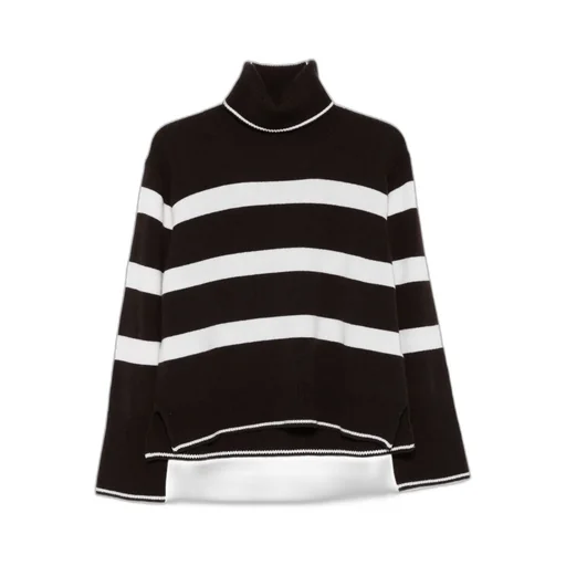 Striped Turtleneck Sweater