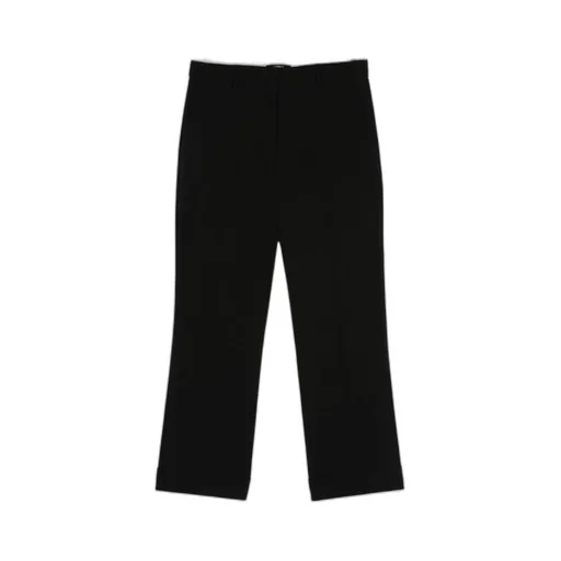 Tailored Cropped Crepe Trousers