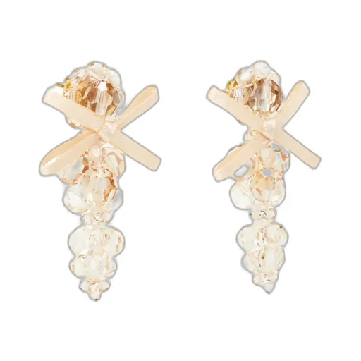 Embellished Bow Earrings