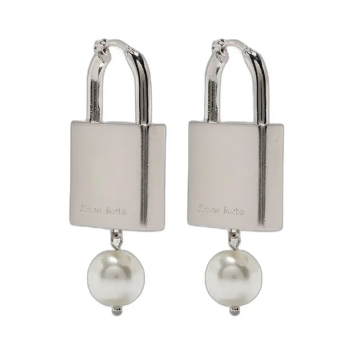Pearl Padlock Earrings