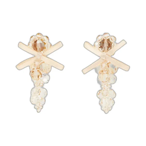 Embellished Bow Earrings