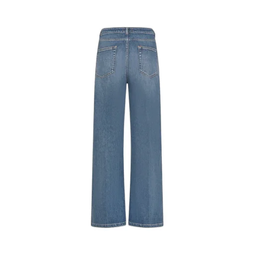High-Waist Straight-Leg Jeans