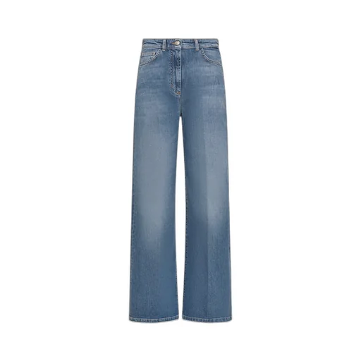 High-Waist Straight-Leg Jeans