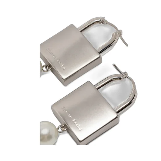 Pearl Padlock Earrings
