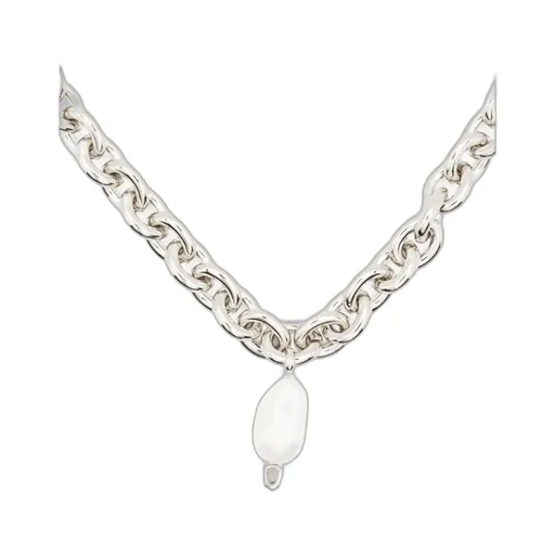 Pearl-Drop Chain Necklace