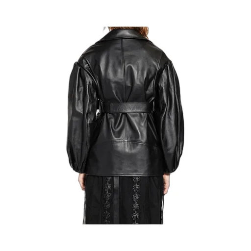 Long Sleeve Leather Jacket