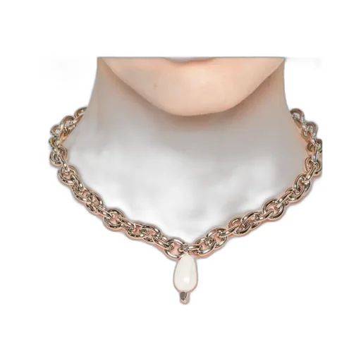 Pearl-Drop Chain Necklace