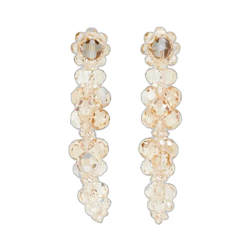 Cluster Drop Crystal Earrings