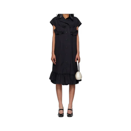 Sleeveless Ruffle Bust Detail Dress