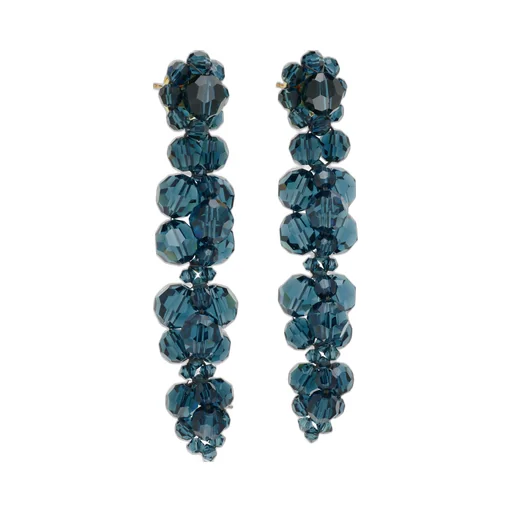 Cluster Drip Crystal Earrings