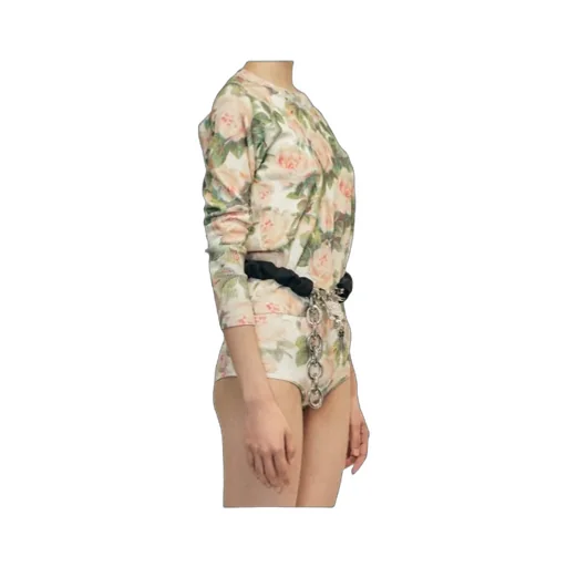 Flower Jacquard Crewneck Jumper