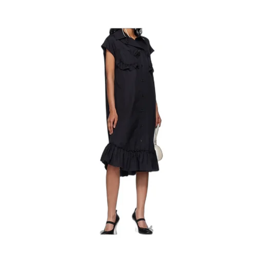Sleeveless Ruffle Bust Detail Dress