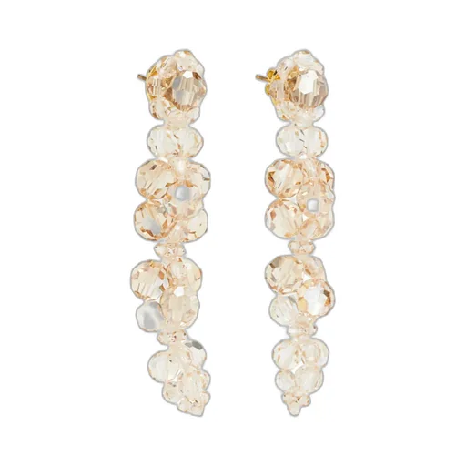Cluster Drop Crystal Earrings