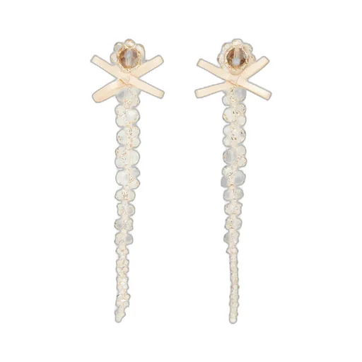 Bow-Detail Embellished Earrings