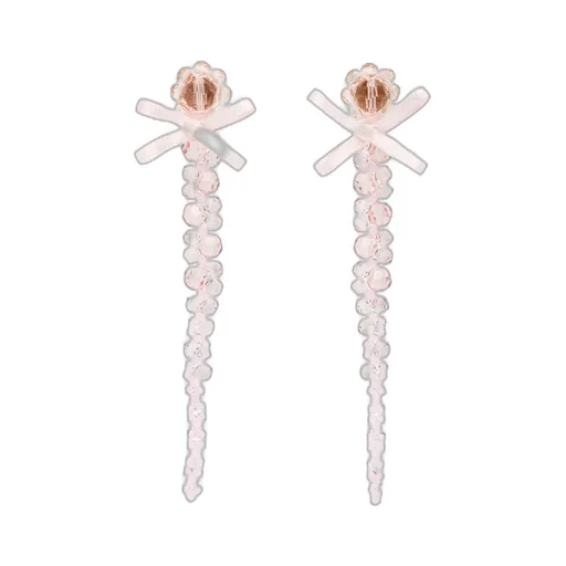 Bow Crystal-Drop Earrings