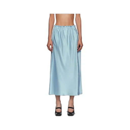 Single Hip Detail Easy Skirt