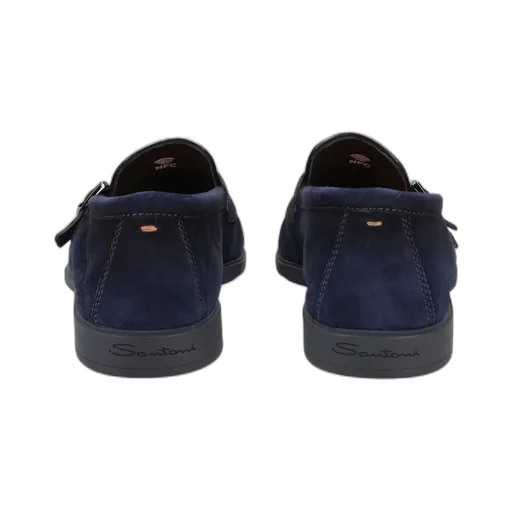Buckle Detail Wrap Loafers