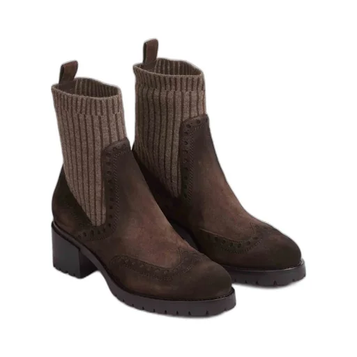 Chunky Heel Ankle Boots