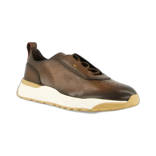 Leather Slip-On Trainers
