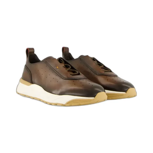 Leather Slip-On Trainers