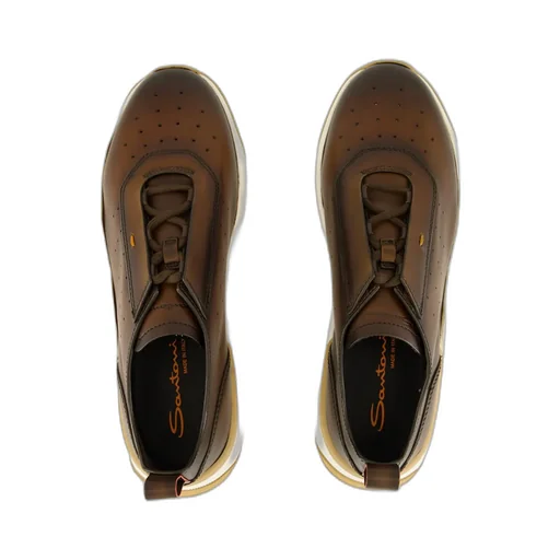 Leather Slip-On Trainers