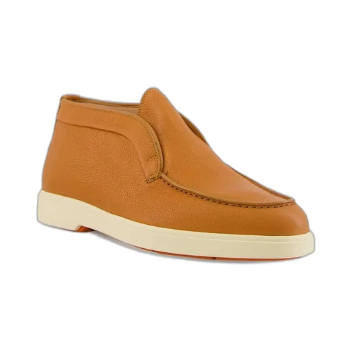 Leather Slip-On Boots