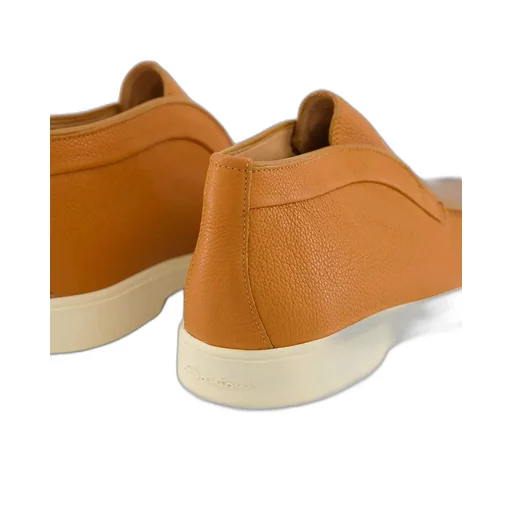 Leather Slip-On Boots