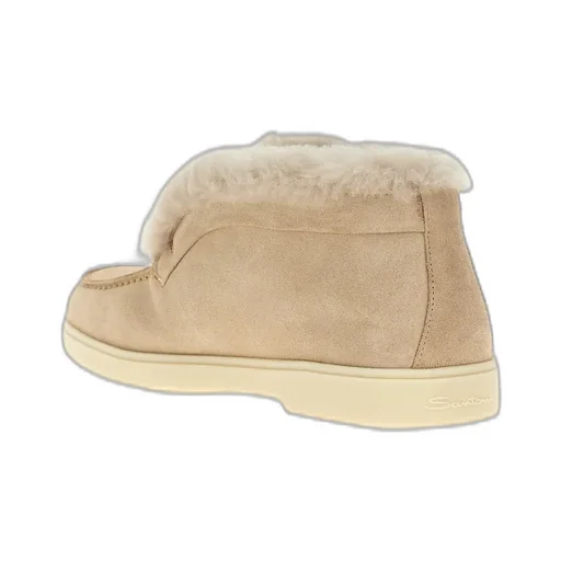 Fur-Trimmed Desert Boots