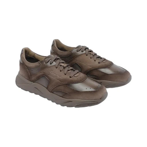 Logo Embossed Lace-Up Sneakers