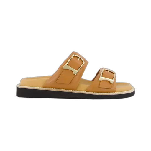 Double-Buckle Sandals