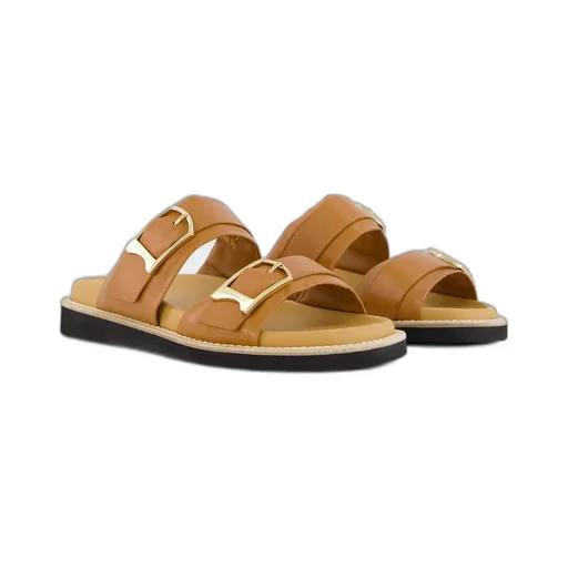 Double-Buckle Sandals
