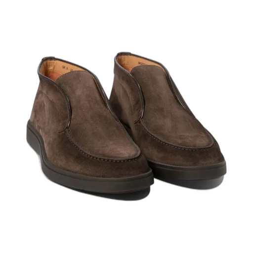 Desert Round-Toe Slip-On Boots