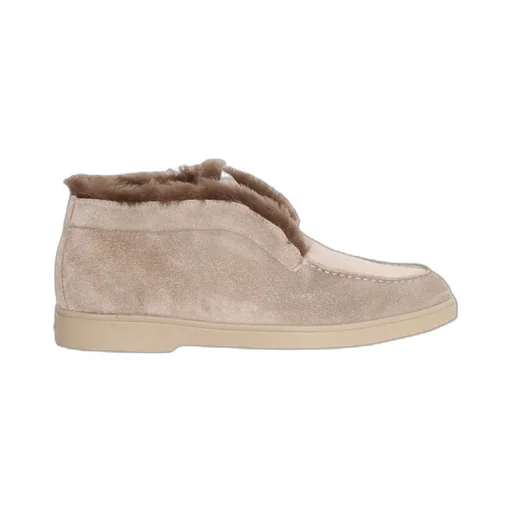 Suede Fur-Lined Desert Boots