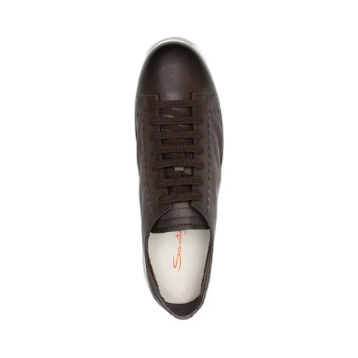 Round-Toe Lace-Up Sneakers