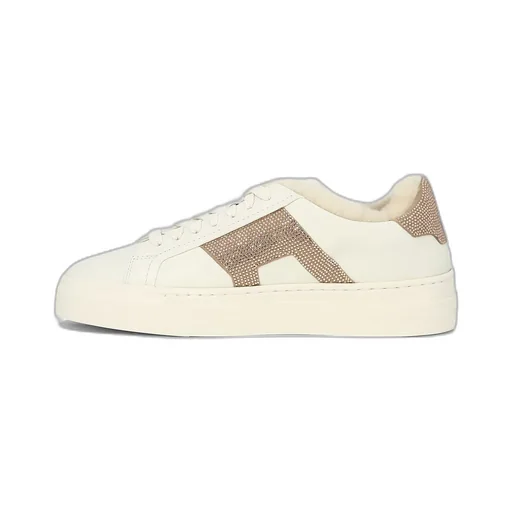 Double Buckle Embellished Sneakers