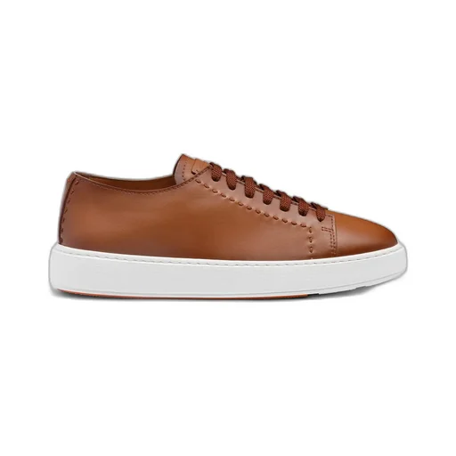 Round-Toe Lace-Up Sneakers