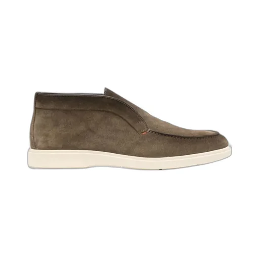 Almond-Toe Slip-On Boots