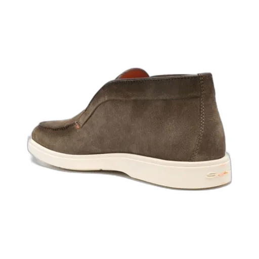 Almond-Toe Slip-On Boots