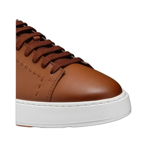 Round-Toe Lace-Up Sneakers