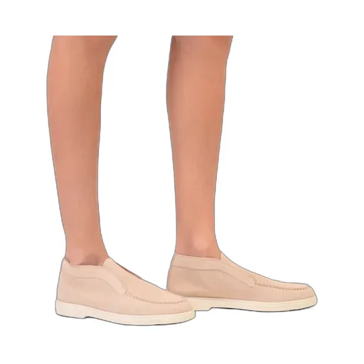 Round-Toe Slip-On Loafers
