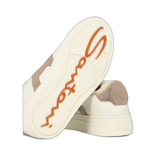 Double Buckle Embellished Sneakers