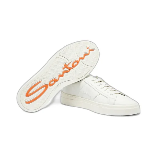 Double Buckle Lace-Up Sneakers