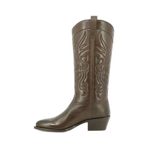 Thick-Heeled Boots