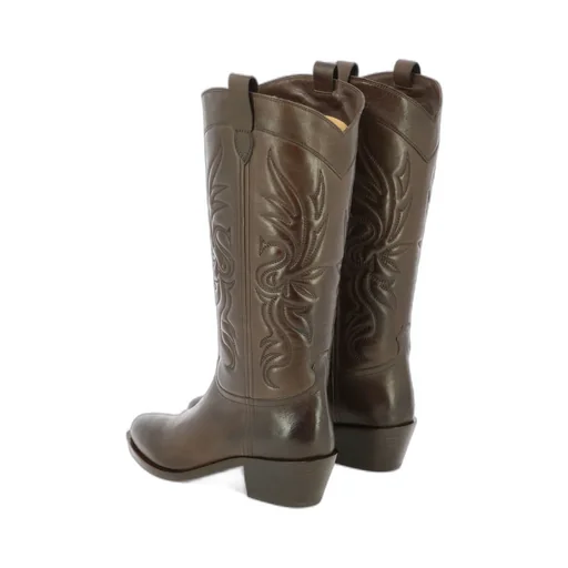 Thick-Heeled Boots