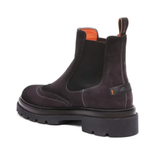 Round Toe Slip-On Ankle Boots