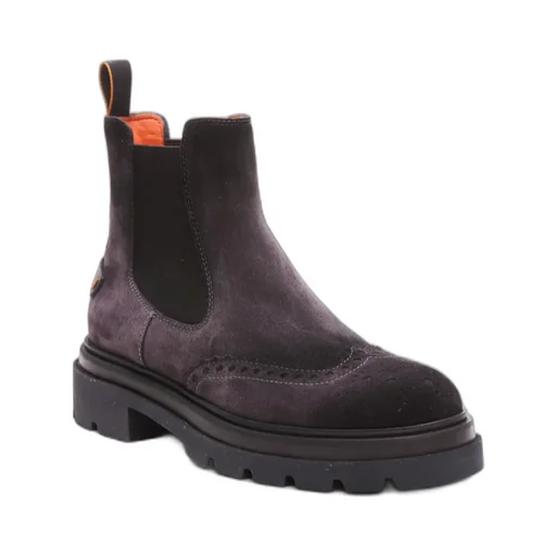 Round Toe Slip-On Ankle Boots
