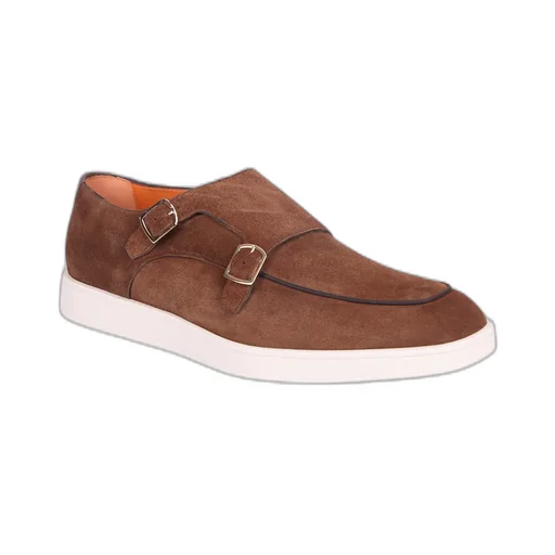 Double Buckle Slip-On Loafers