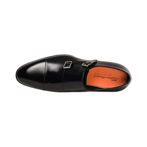 Buckle Detailed Slip-On Monk Shoes