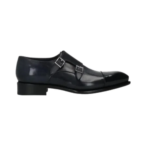 Buckle Detailed Slip-On Monk Shoes